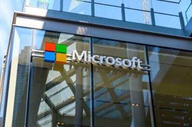 Toronto, ON, Kanada - 10 Eylül 2023: Microsoft Şirketi 'nin logosu