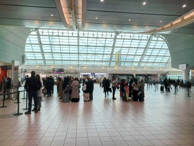 Toronto, ON, Kanada - 21 Haziran 2024: Toronto Pearson Uluslararası Havaalanı Terminali