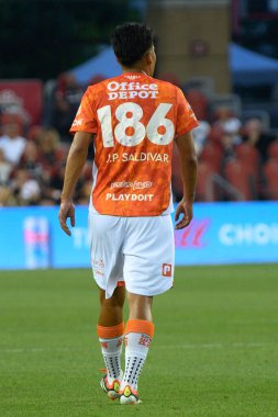 Toronto, ON, Kanada - 4 Ağustos 2024: Jos Pablo Saldvar Garca # 186 Pachuca, Toronto FC (Kanada) - C.F. Pachuca (Meksika) BMO Sahasında (Toronto 2-1 kazandı).