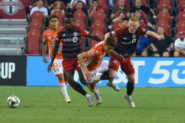 Toronto, ON, Kanada - 4 Ağustos 2024: Sergio de los Ros # 191 Pachuca, Toronto FC (Kanada) - C.F. Pachuca (Meksika) BMO Sahasında (Toronto 2-1 kazandı).