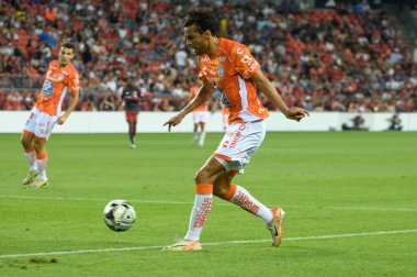 Toronto, ON, Kanada - 4 Ağustos 2024: Daniel Alonso Aceves Patio # 3 Pachuca, Toronto FC (Kanada) - C.F. Pachuca (Meksika) BMO Sahasında (Toronto 2-1 kazandı).