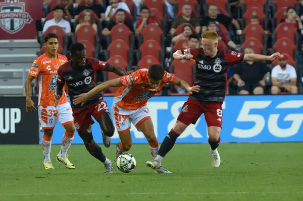 Toronto, ON, Kanada - 4 Ağustos 2024: Sergio de los Ros # 191 Pachuca, Toronto FC (Kanada) - C.F. Pachuca (Meksika) BMO Sahasında (Toronto 2-1 kazandı).