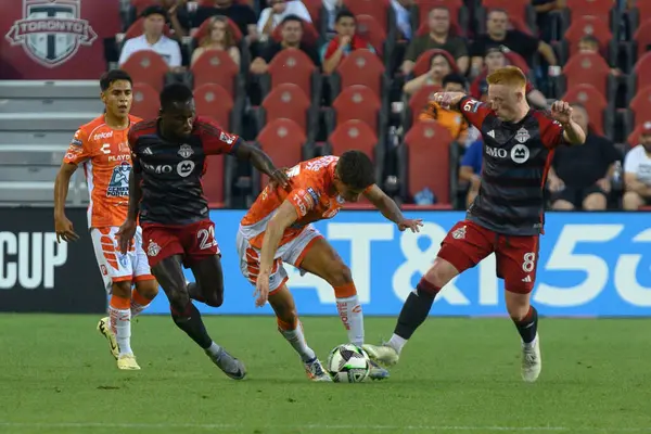 Toronto, ON, Kanada - 4 Ağustos 2024: Sergio de los Ros # 191 Pachuca, Toronto FC (Kanada) - C.F. Pachuca (Meksika) BMO Sahasında (Toronto 2-1 kazandı).