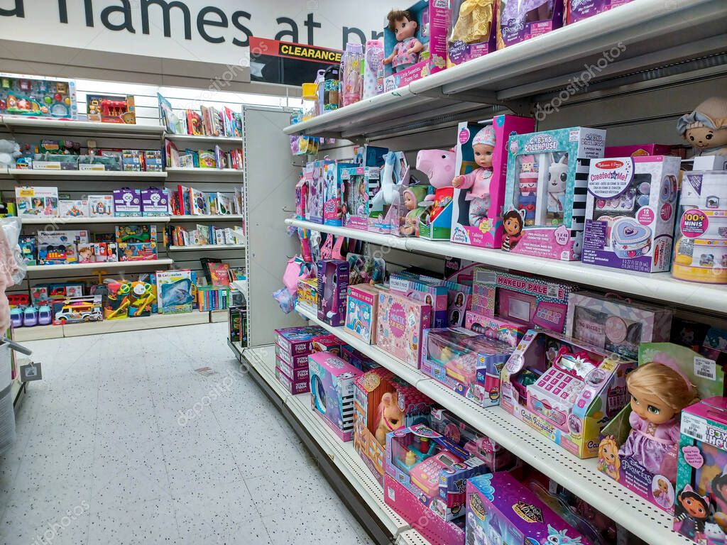 Toronto, On, Canada - January 11, 2024: View on the shelves of the Winners retail store