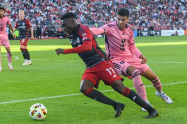 Toronto, ON, Kanada - 5 Ekim 2024: Derrick Etienne Jr. # 10 Toronto FC, Toronto FC (Kanada) - Inter Miami CF (ABD) maçında Toronto FC (Kanada) - Inter Miami CF (ABD).