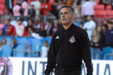 Toronto, ON, Kanada - 5 Ekim 2024: Toronto FC 'nin baş antrenörü John Herdman, Toronto FC (Kanada) - Inter Miami CF (ABD) maçının 2024 MLS normal sezon maçından sonra.