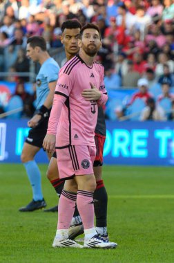 Toronto, ON, Kanada - 5 Ekim 2024: Lionel Messi # 10 of the Inter Miami, Toronto FC (Kanada) vs Miami CF (ABD) in BMO Field.
