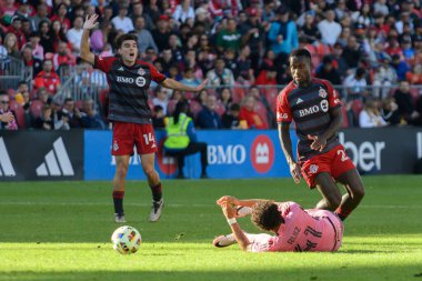 Toronto, ON, Kanada - 5 Ekim 2024: David Ruiz # 41 of the Inter Miami FC 2024 MLS normal sezon maçı sonrasında BMO Field Miami CF (USA) 'de Toronto FC (Kanada) - Inter Miami CF (ABD).