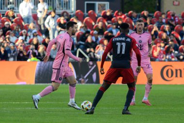 Toronto, ON, Kanada - 5 Ekim 2024: Lionel Messi # 10 of the Inter Miami FC, Toronto FC (Kanada) - Inter Miami CF (ABD) arasındaki 2024 MLS sezonluk maçında.
