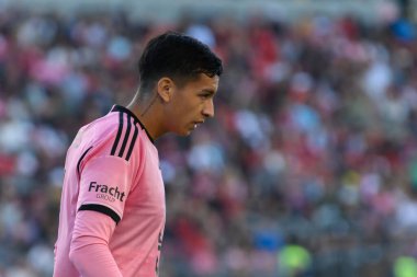 Toronto, ON, Kanada - 5 Ekim 2024: BMO Field 'da Toronto FC (Kanada) ve Inter Miami CF (ABD) arasındaki 2024 MLS Normal sezon maçı sırasında Miami FC' nin 6 numaralı savunucusu..