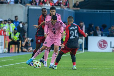 Toronto, ON, Kanada - 5 Ekim 2024: Sergio Busquets # 5 of the Inter Miami FC # 2024 MLS Normal sezon maçı sırasında Toronto FC (Kanada) vs Miami CF (ABD) at BMO Field.