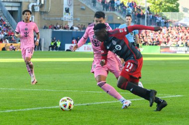 Toronto, ON, Kanada - 5 Ekim 2024: Derrick Etienne Jr. # 10 Toronto FC, Toronto FC (Kanada) - Inter Miami CF (ABD) maçında Toronto FC (Kanada) - Inter Miami CF (ABD).