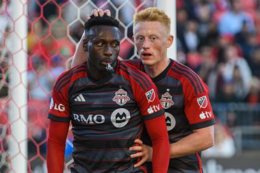Toronto, ON, Kanada - 5 Ekim 2024: Derrick Etienne Jr. # 10 Toronto FC # 2024 MLS Normal sezon maçı sırasında Toronto FC (Kanada) - Inter Miami CF (ABD).