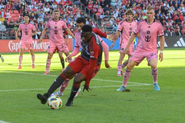 Toronto, ON, Kanada - 5 Ekim 2024: Derrick Etienne Jr. # 10 Toronto FC, Toronto FC (Kanada) - Inter Miami CF (ABD) maçında Toronto FC (Kanada) - Inter Miami CF (ABD).