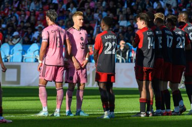 Toronto, ON, Kanada - 5 Ekim 2024: Julian Gressel # 24 Miami FC, Toronto FC (Kanada) vs Miami CF (ABD) arasında oynanan 2024 MLS Normal sezon maçı sırasında eylemde.
