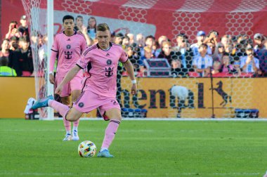 Toronto, ON, Kanada - 5 Ekim 2024: Julian Gressel # 24 Miami FC, Toronto FC (Kanada) vs Miami CF (ABD) arasında oynanan 2024 MLS Normal sezon maçı sırasında eylemde.