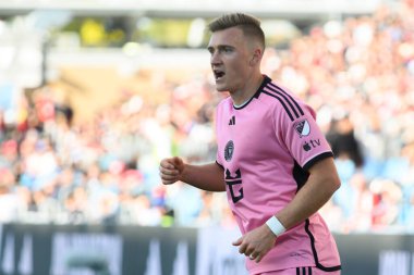 Toronto, ON, Kanada - 5 Ekim 2024: Julian Gressel # 24 Miami FC, Toronto FC (Kanada) vs Miami CF (ABD) arasında oynanan 2024 MLS Normal sezon maçı sırasında eylemde.