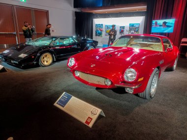 Toronto, ON, Canada - February 16, 2024: Car presented at the 2024 Canadian International AutoShow clipart