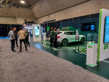 Toronto, ON, Kanada - 16 Şubat 2024: Otomobil 2024 Kanada Otomobil Fuarı 'nda sunuldu