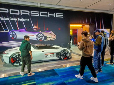 Toronto, ON, Kanada - 16 Şubat 2024: Otomobil 2024 Kanada Otomobil Fuarı 'nda sunuldu