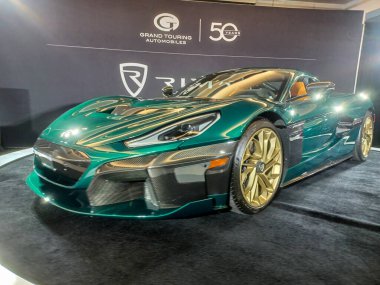 Toronto, ON, Kanada - 16 Şubat 2024: Otomobil 2024 Kanada Otomobil Fuarı 'nda sunuldu