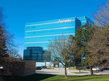 Toronto, ON, Kanada 20 Ocak 2024: Paymentus Fintech IT şirketinin logosu.