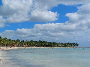 Quintana Roo, Meksika - 20 Kasım 2024 Playa del Car bölgesinde Playa del Carmen, Meksika