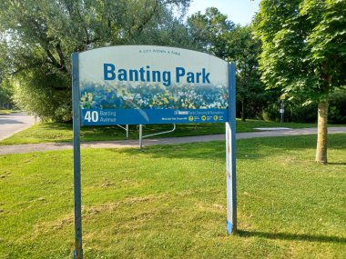 Toronto, Kanada 'daki Banting parkında