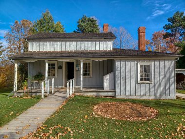 Toronto, ON, Kanada 10 Ekim 2024: Açık Hava Mirası Müzesi Black Creek Pioneer Village.