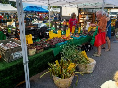 Toronto, On, Kanada - 30 Ağustos 2024: Çiftçi Steet Pazarı.
