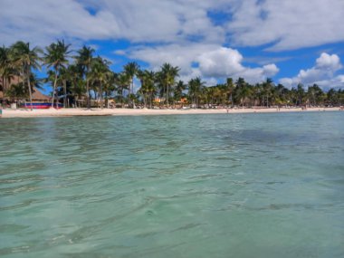 Quintana Roo, Meksika - 20 Kasım 2024 Playa del Car bölgesinde Playa del Carmen, Meksika