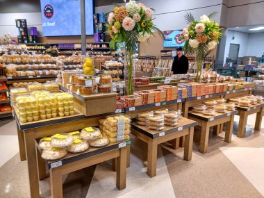 Toronto, On, Kanada - 28 Ağustos 2024: Kanada 'daki pastanede.