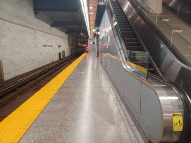 Toronto, ON, Kanada - 30 Eylül 2024: Pioneer Village metro istasyonunda görüntüle