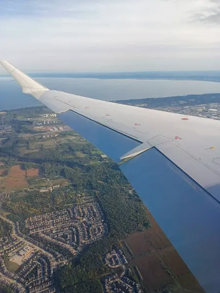 Ağaçlar, yumuşak akşam ışığı altında High Park 'taki sakin bir kayalık dereye yansıyor..