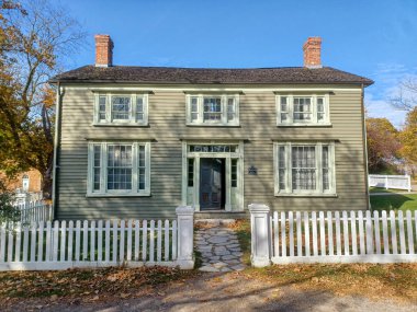 Toronto, ON, Kanada 10 Ekim 2024: Açık Hava Mirası Müzesi Black Creek Pioneer Village.