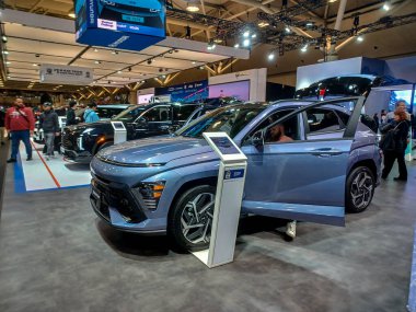 Toronto, ON, Kanada - 16 Şubat 2024: Otomobil 2024 Kanada Otomobil Fuarı 'nda sunuldu