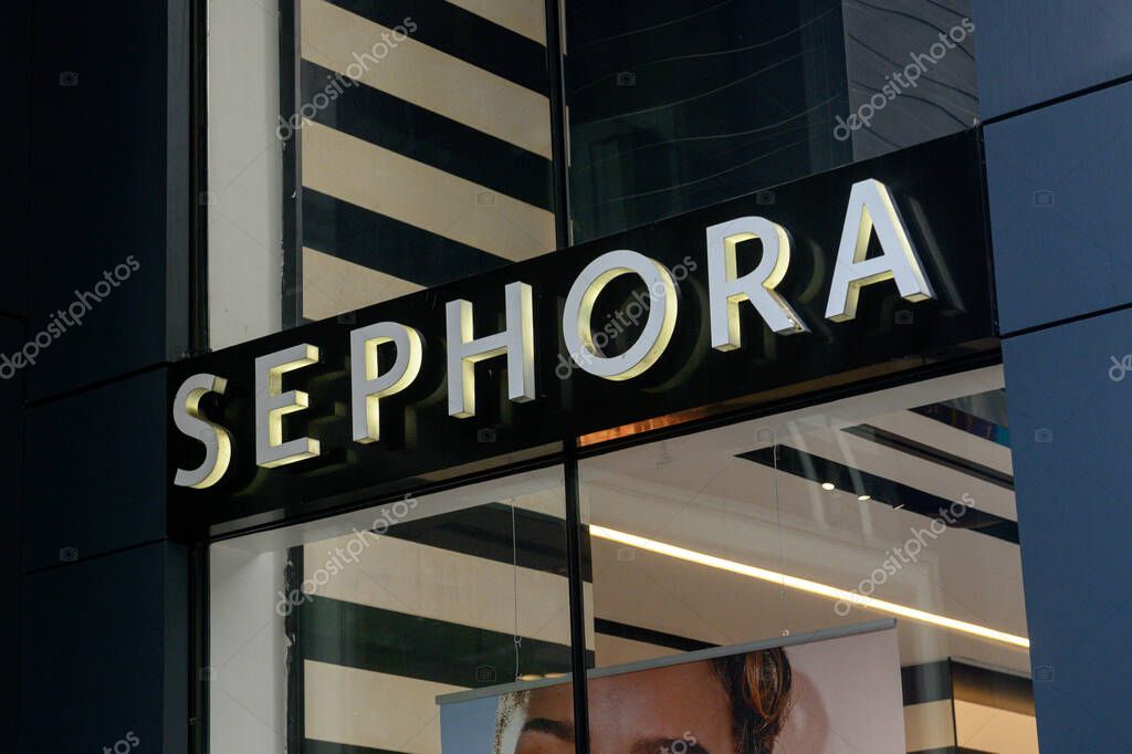 Toronto, ON, Canada  April 30, 2024: View at the Sephora company sign in Toronto..