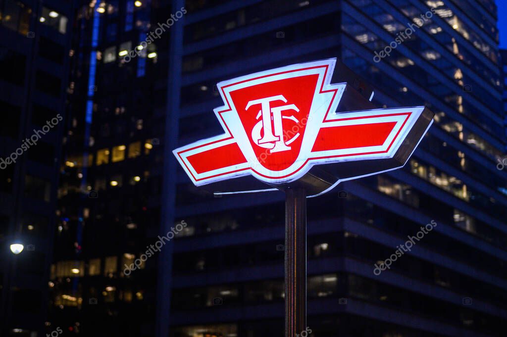Toronto, ON, Canada  December 19, 2022: Toronto sign at Nathan Phillips Square in Downtown Toronto.