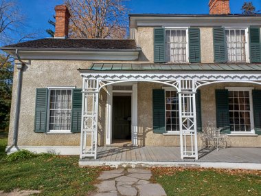 Toronto, ON, Kanada 10 Ekim 2024: Açık Hava Mirası Müzesi Black Creek Pioneer Village.