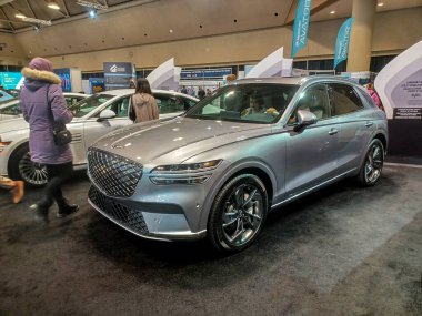 Toronto, ON, Kanada - 16 Şubat 2024: Otomobil 2024 Kanada Otomobil Fuarı 'nda sunuldu