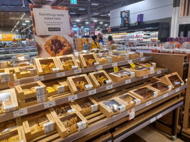 Toronto, On, Kanada - 28 Kasım 2024: Kanada 'daki pastanede.