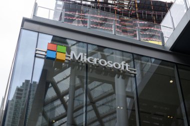 Toronto, ON, Kanada - 10 Eylül 2025: Microsoft Corporation 'ın logosuna bakın.