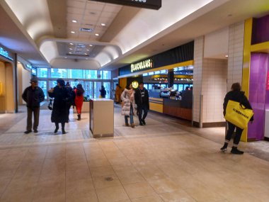 Toronto, ON, Canada - October 4, 2025: Inside view at the CF Fairview outlet shopping mall in Toronto