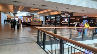 Toronto, ON, Canada - October 4, 2025: Inside view at the CF Fairview outlet shopping mall in Toronto