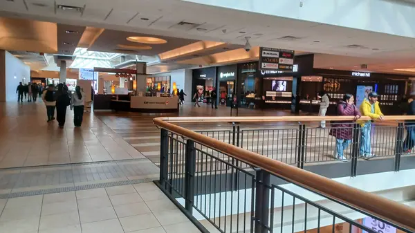 Toronto, ON, Canada - October 4, 2025: Inside view at the CF Fairview outlet shopping mall in Toronto