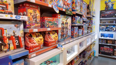Toronto, ON, Canada - October 5, 2025: Interior view of the LEGO store in Canada