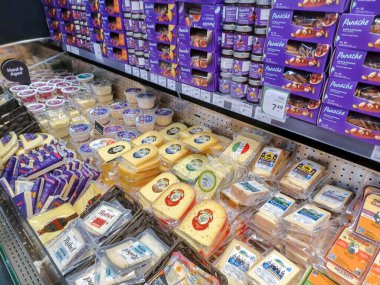 Toronto, ON, Canada - October 5, 2025: View of the deli and cheese department in the Canadian store.