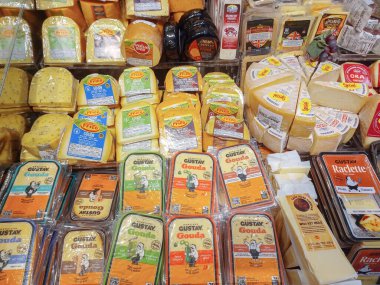 Toronto, ON, Canada - October 5, 2025: View of the deli and cheese department in the Canadian store.