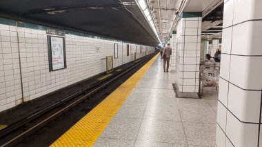 Toronto, ON, Canada - October 5, 2025: View at the Bay subway station inside