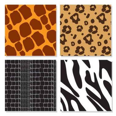 Leopar zebra yılan derisi deseni